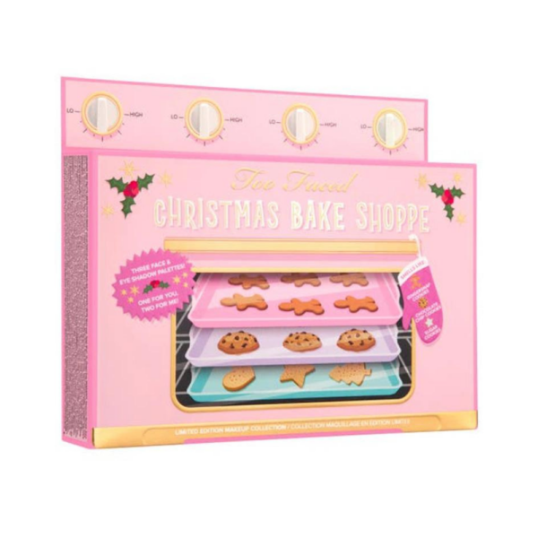 TOO FACE Christmas Bake Shoppe Gift Set Trois palettes visage et yeux au délicieux parfum de cookie