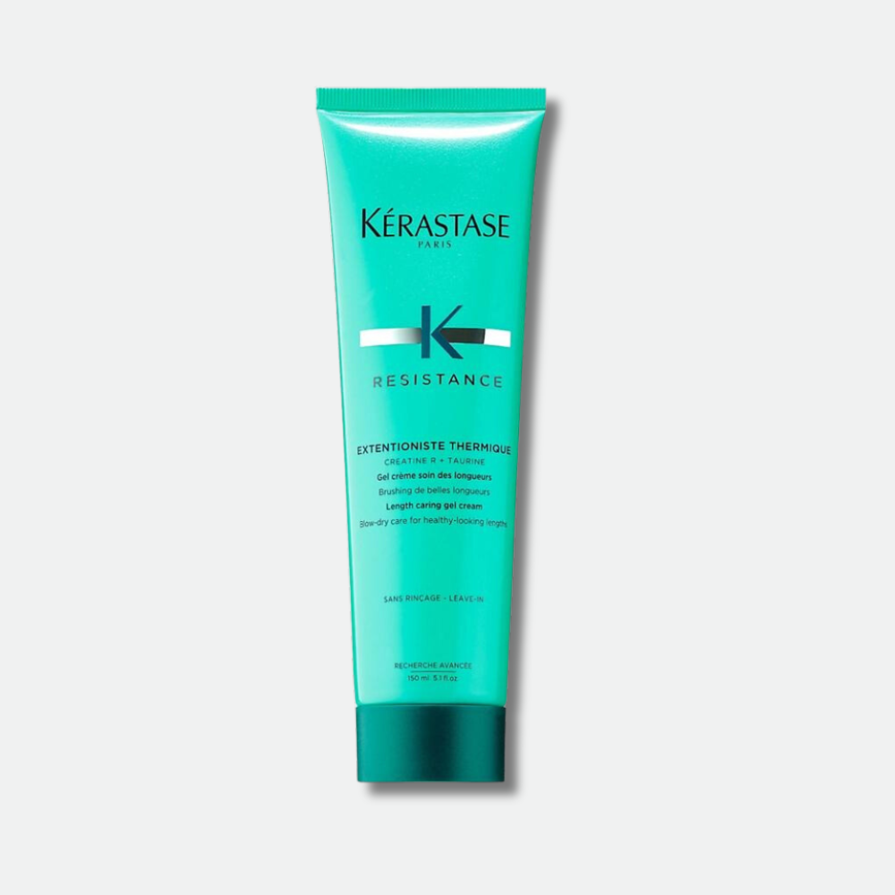 kerastase-resistance-extentioniste-thermique-150ml Crème de brushing KÉRASTASE Resistance Extentioniste Thermique pour une protection thermique et une réparation des cheveux longs.