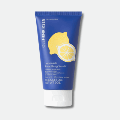 Exfoliant Visage aux AHA Lemonade Smoothing Scrub d'OLEHENRIKSEN - Une peau douce et éclatante