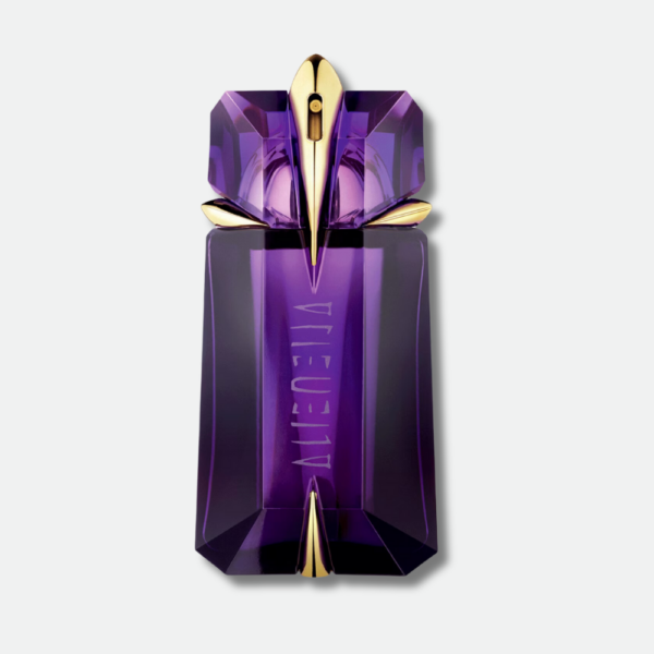 Alien de Thierry Mugler, un parfum féminin emblématique qui éveille les sens avec ses notes de jasmin, bois de cashmeran et ambre blanc
