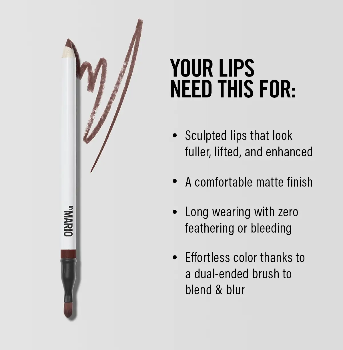 MAKEUP BY MARIO Ultra Suede Sculpting Lip Pencil 03