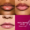 FENTY BEAUTY - Fenty Treatz Hydrating + Strengthening Lip Oil Teinte Passion Fruit 02 FFENTY BEAUTY Fenty Treatz Hydrating Strengthening Lip Oil Teinte Passion Fruit 02